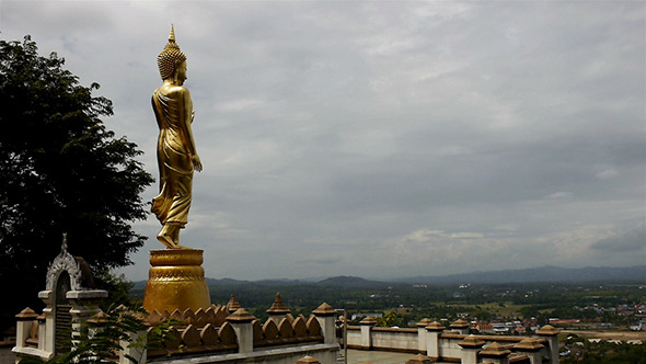 Buddhist Temple Wat Phrathat Khao Noi