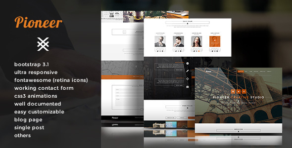 Pioneer - Single Page Html5 Template