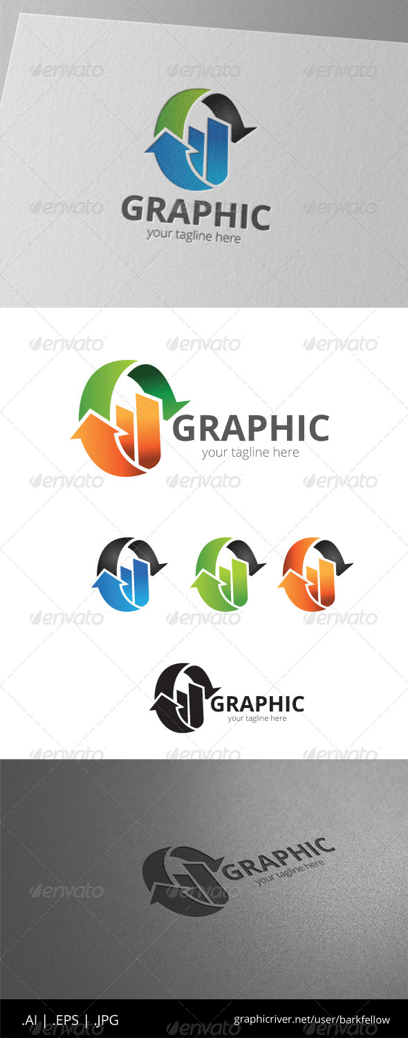 Infographic Circle Arrow Logo