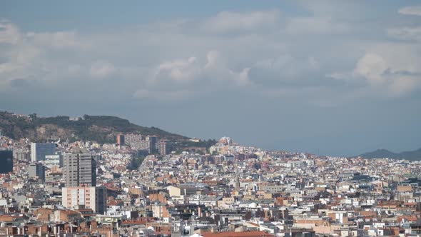 Barcelona City with Sagrada Familia, Spain