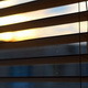 Sunset Outside the Wood Window Blinds  - VideoHive Item for Sale