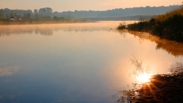 Sunrise Over River