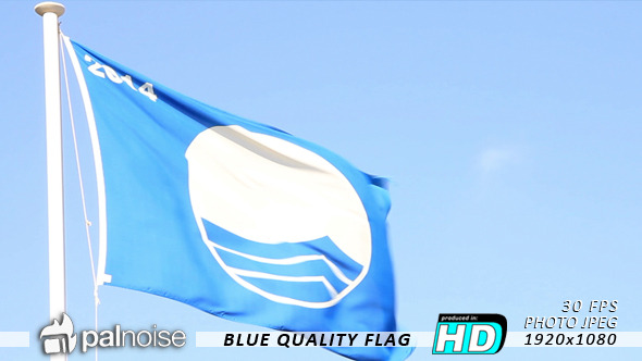 International Blue Quality Flag Beach (2-Pack)