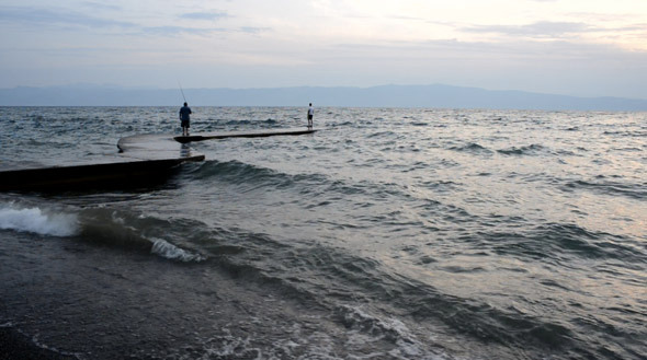 Waves and Fisherman