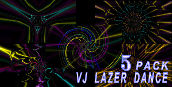 VJ Abstract Lines Dancing 5 Pack