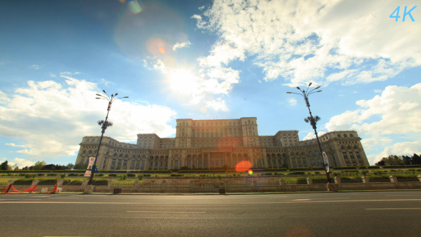Romanian Parliament House In Bucharest