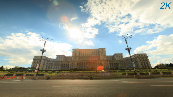 Romanian Parliament House In Bucharest 2