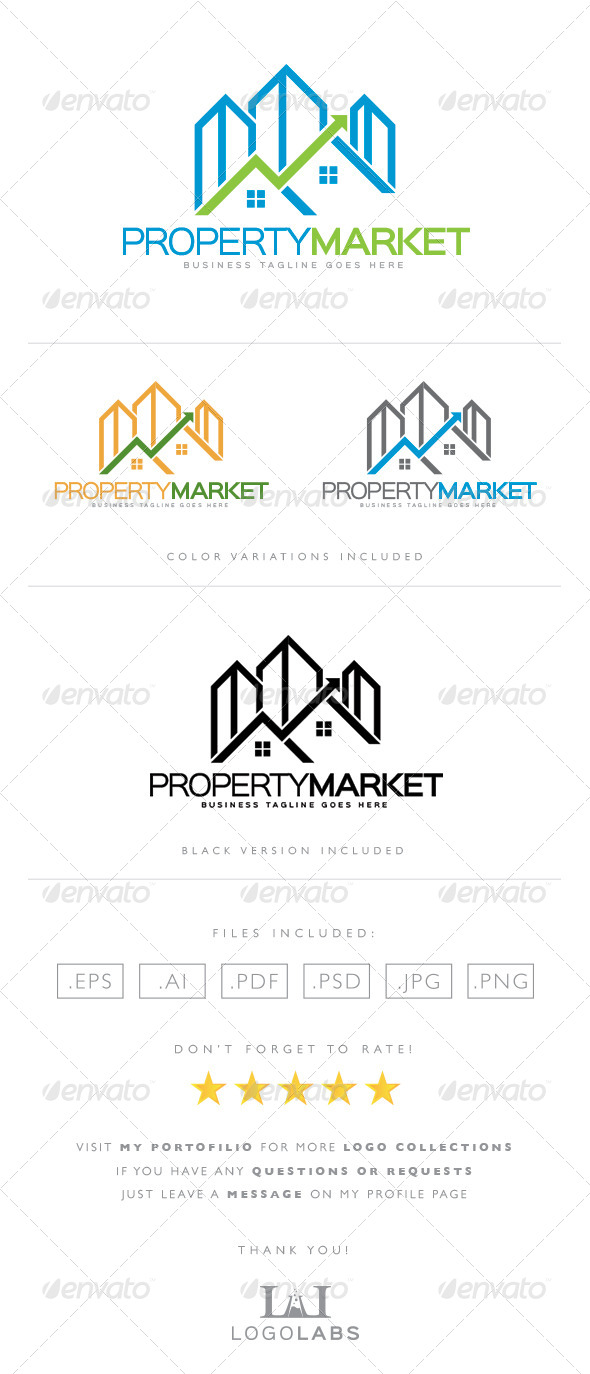 Property Market Stock Logo