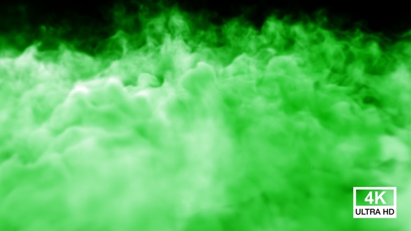 Huge Green Color Smoke