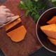 Slicing a piece of pumpkin - VideoHive Item for Sale