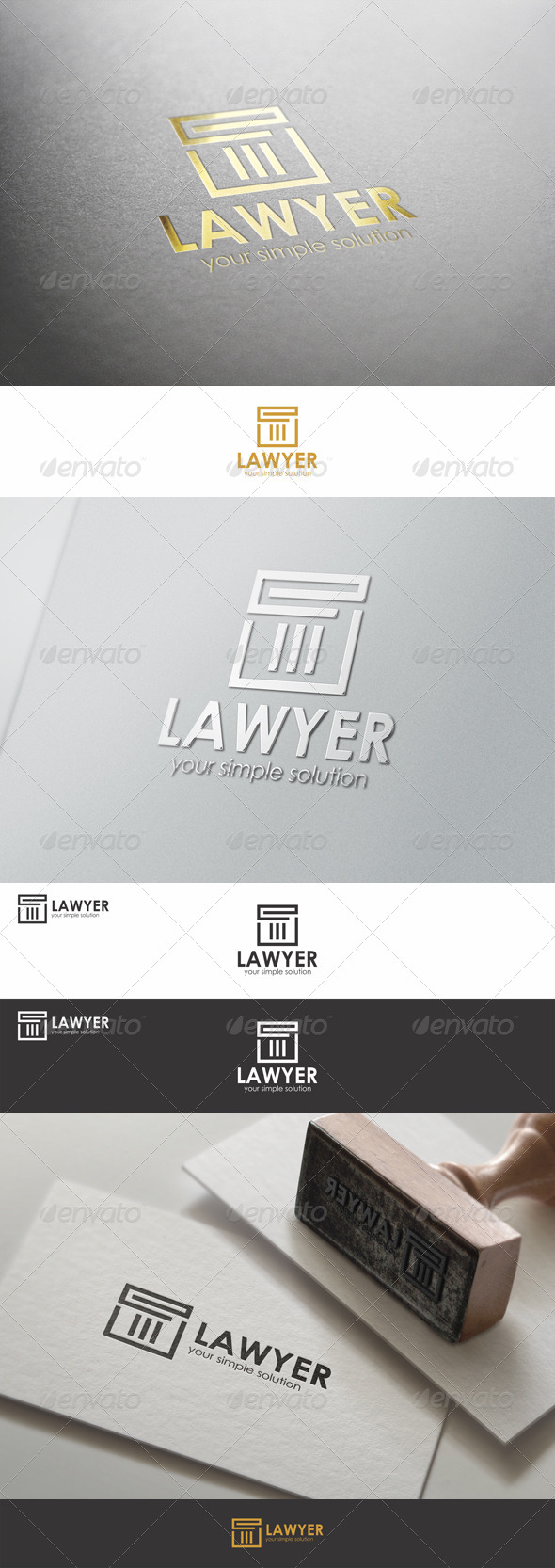 Lawyer - Justice Firm Logo