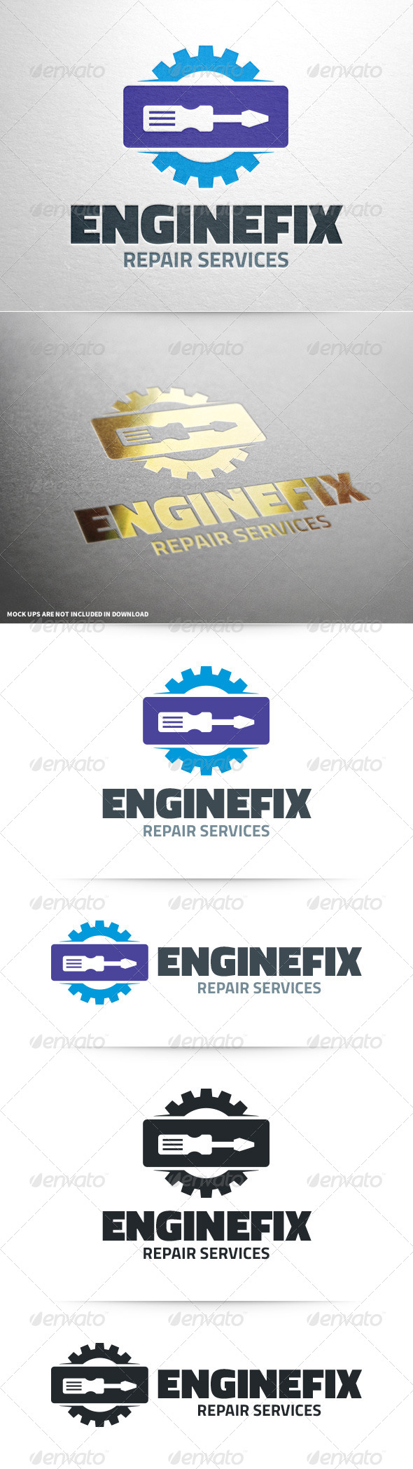 Engine Fix Logo Template