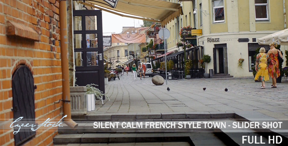 Calm Day at French Old Town Street