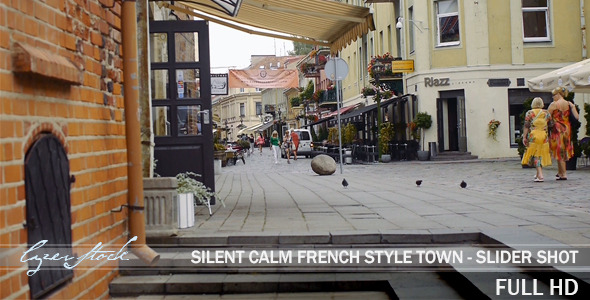 Calm Day at French Old Town Street alt