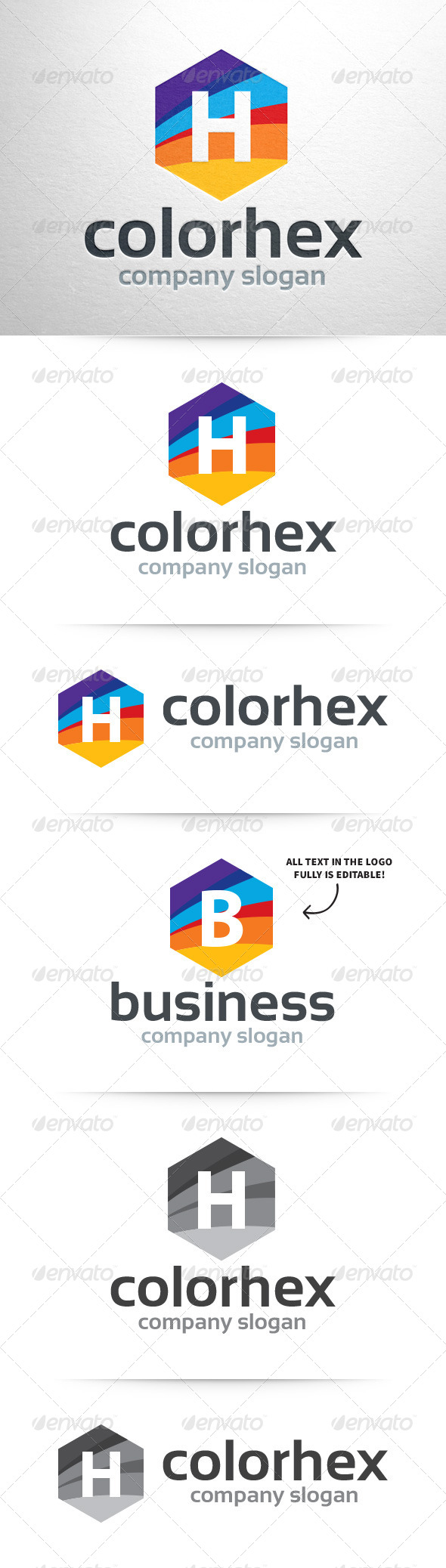 Color Hex - Letter Logo