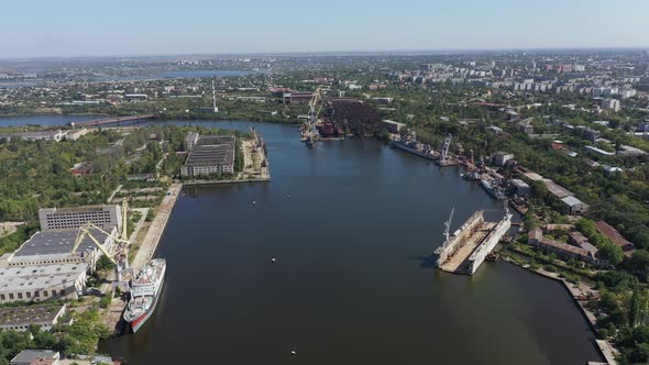Dock for Repair of Ships and Boats in Nikolaev