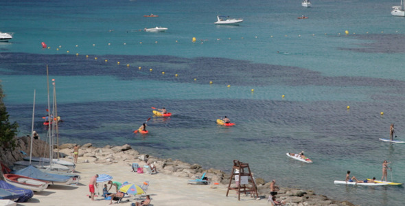 In The Beach With Kayak