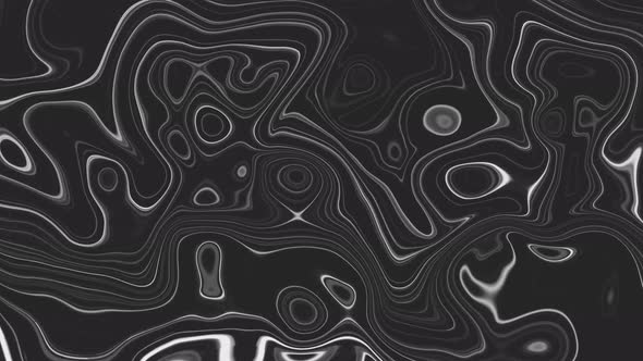 Abstract Background Black White Wavy Liquid  trendy Clean Animation