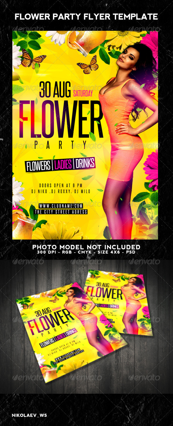 Flower Party Flyer