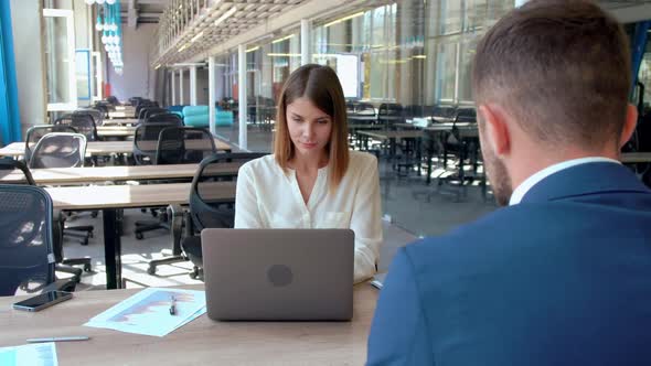 Job Interview in Modern Office