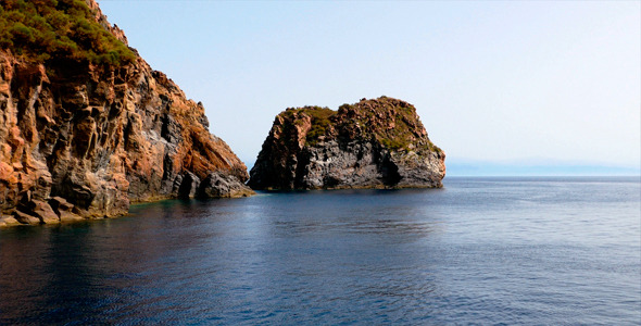 Rocks And Sea