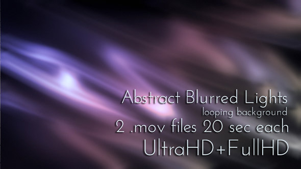 Abstract Blurred Lights Animation