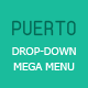 Puerto Responsive Mega Drop Down Menu - CodeCanyon Item for Sale