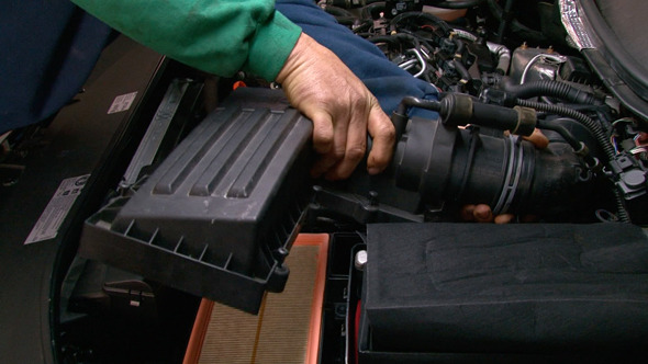 Car Repair Disassembling the Ventilation System