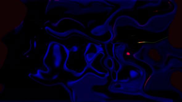 Abstract Blue Color Smoothly Fabric Liquid Motion Video