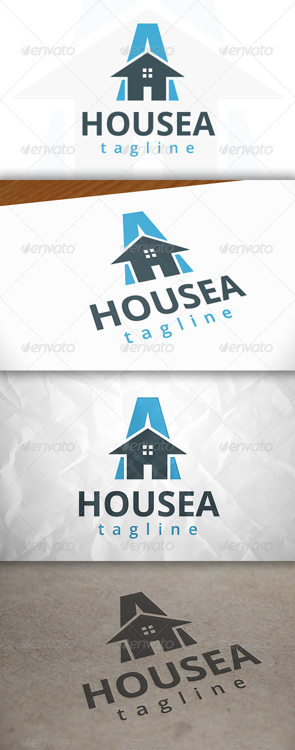 House A Letter Logo