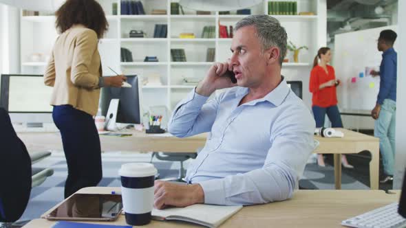 Business man talking on the phone