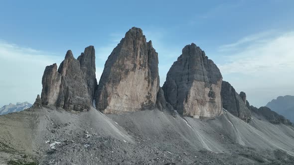 Beautiful sunny day in the Dolomites mountains