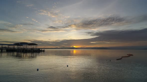 Timelapse 4k fotoage pier at Marine Police