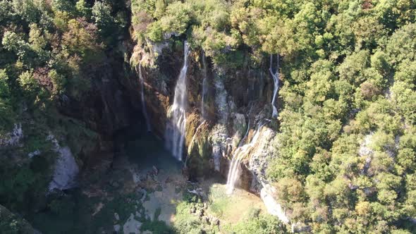 Veliki Slap waterfall in Plitvice Lakes National Park, Croatia, Europe