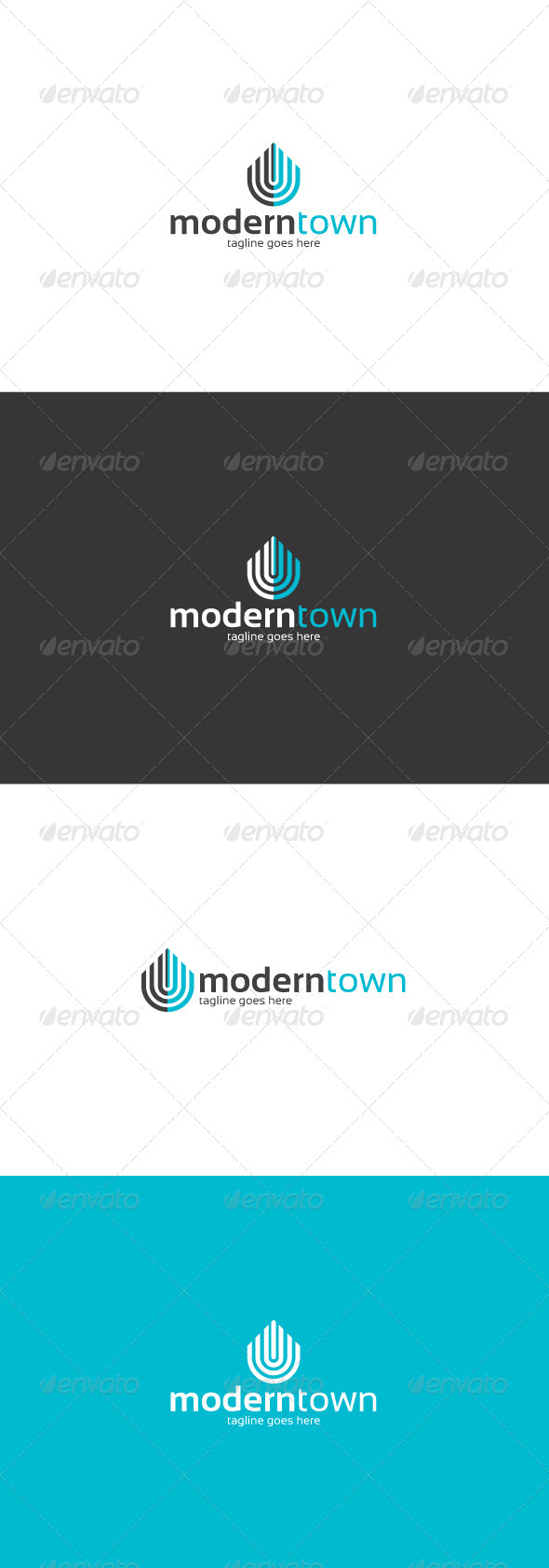 Modern Town Logo