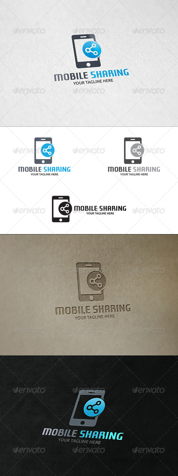 Mobile Sharing - Logo Template