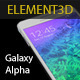 Element3D - Samsung Galaxy Alpha - 3DOcean Item for Sale