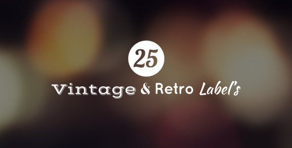 25 Vintage & Retro Labels
