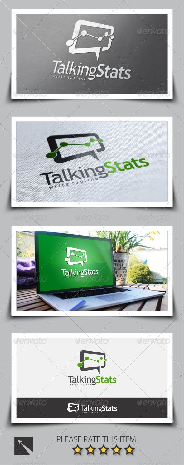 Talking Stat Logo Template