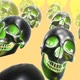 Metal glowing skulls grid - VideoHive Item for Sale