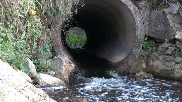 Culvert- Water Pipes Under Road