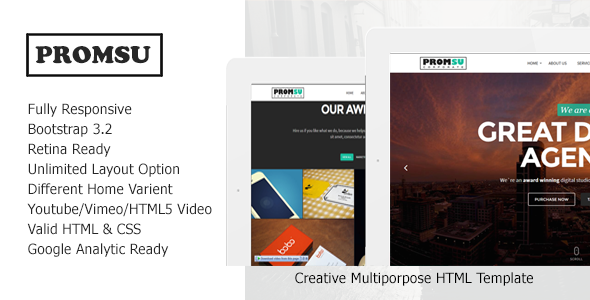 Promsu - Creative Multiporpose HTML5 Template