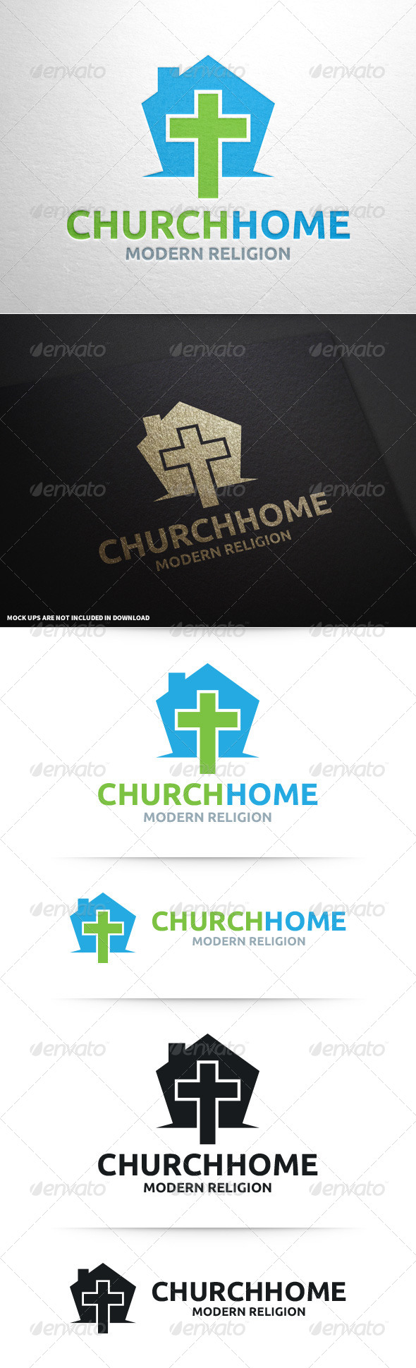 Church Home Logo Template