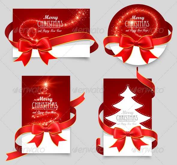 Gift Cards with Red Bows