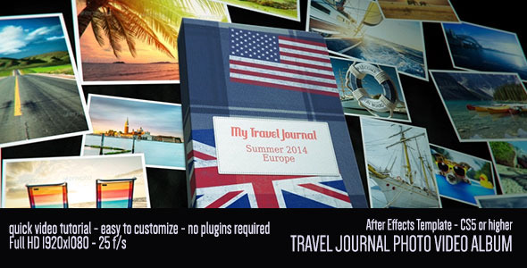 Travel Journal Photo Video Album