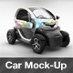 Photorealistic French Popular Electric Car MockUp - GraphicRiver Item for Sale