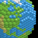 Earth Made of Cubes - GraphicRiver Item for Sale