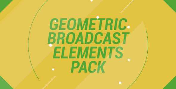 Geometric Broadcast Elements Pack