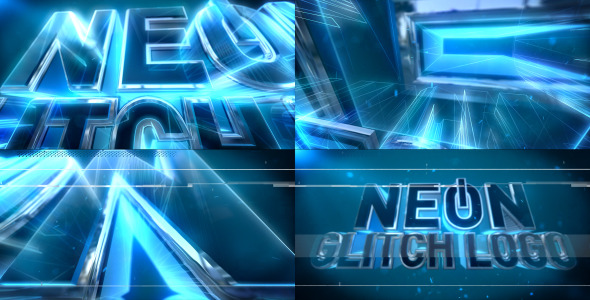 Neon Glitch Logo alt