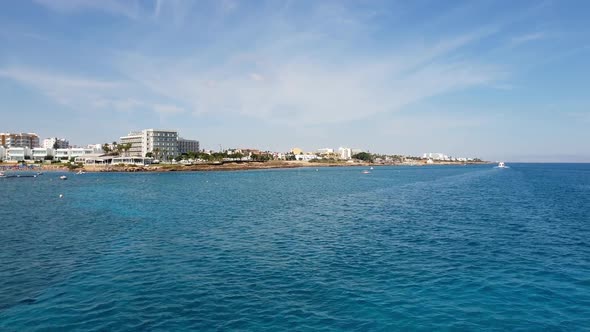 Mediterranean Traffic Along Pernera, Cyprus